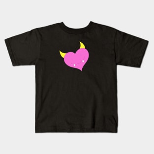 Heart Shape Devil Kids T-Shirt